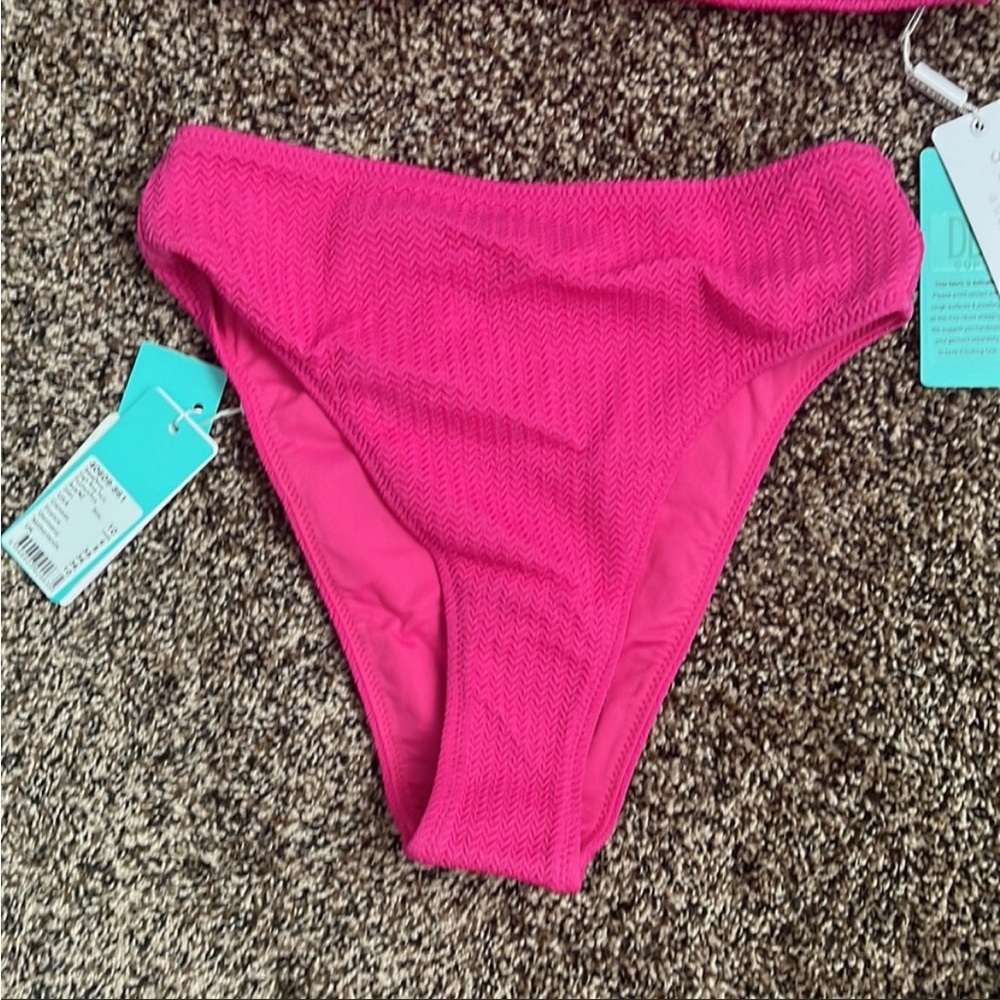 Seafolly Revolve Seadive Fuschia Textured Bikini, NWT - Picture 4 of 6